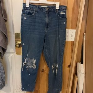 Blue distress jeans CURVE